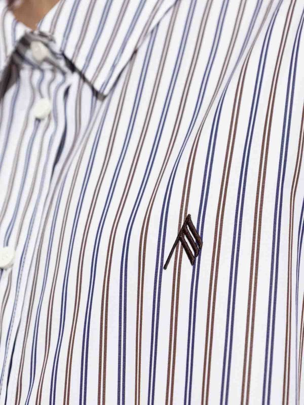 The Attico: shirts online - Striped Cotton Shirt