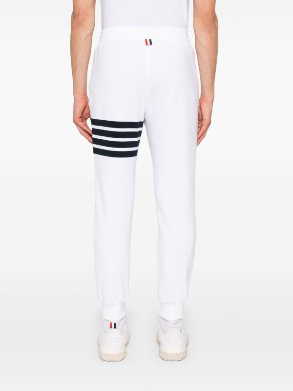 THOM BROWNE: pantaloni sport online - Pantaloni della tuta in cotone da 4 bari