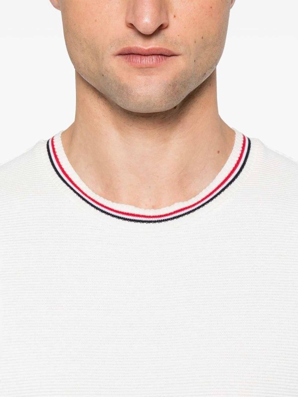 THOM BROWNE: t-shirts online - Rwb Cotton T-Shirt