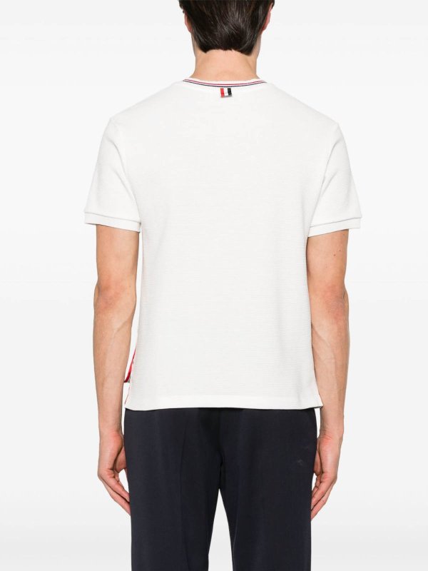 The Best Shops THOM BROWNE: t-shirts - Rwb Cotton T-Shirt