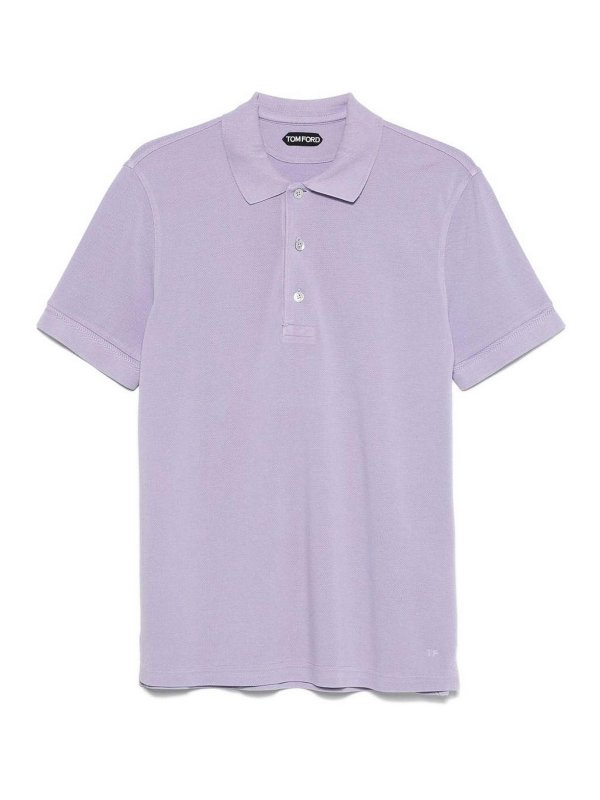TOM FORD: polo shirts - Lyocell Piquet Polo Shirt