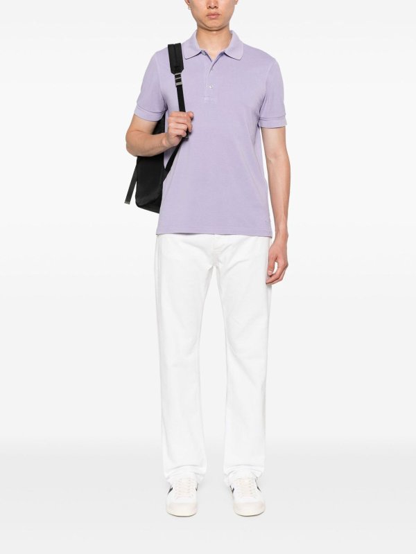 The Best Shops TOM FORD: polo shirts - Lyocell Piquet Polo Shirt