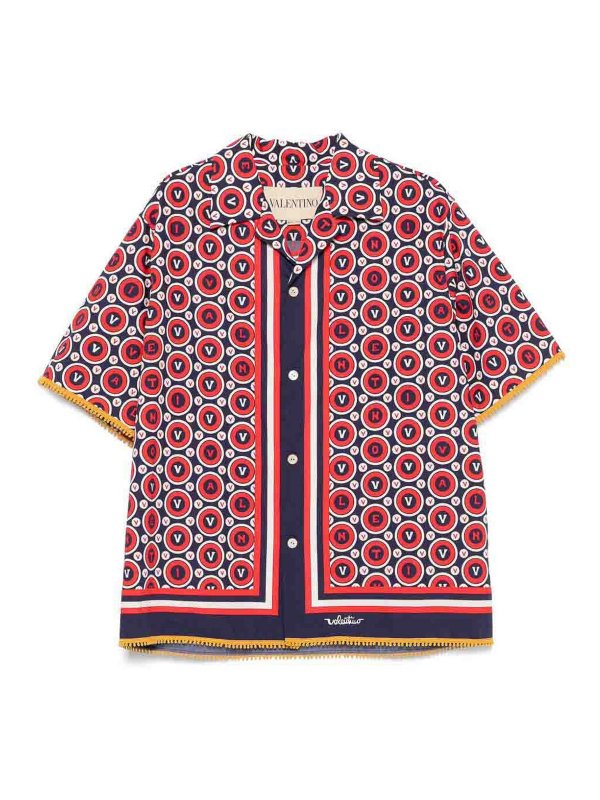VALENTINO: shirts - Bulles Royales Cotton Shirt