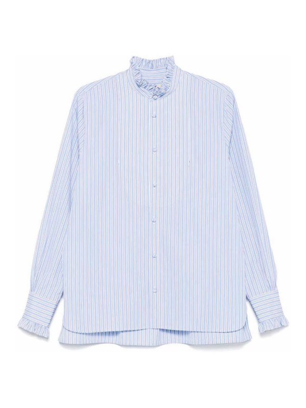 VALENTINO: shirts - Striped Cotton Shirt