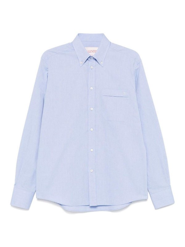 VALENTINO: shirts - Vlogo Signature Cotton Shirt