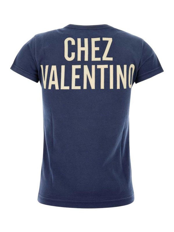 VALENTINO: t-shirts online - Printed Cotton T-Shirt