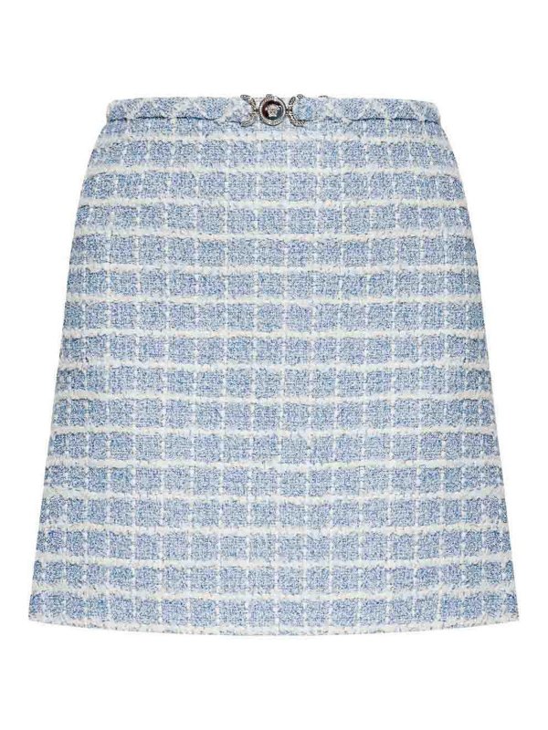 VERSACE: Knee length skirts & Midi - Tweed Mini Skirt