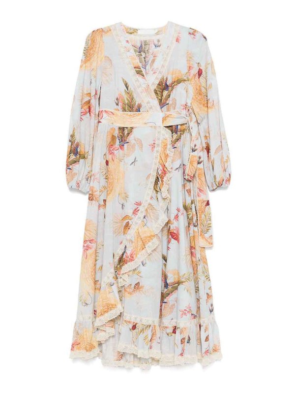 ZIMMERMANN: maxi dresses - Ascension Printed Midi Dress
