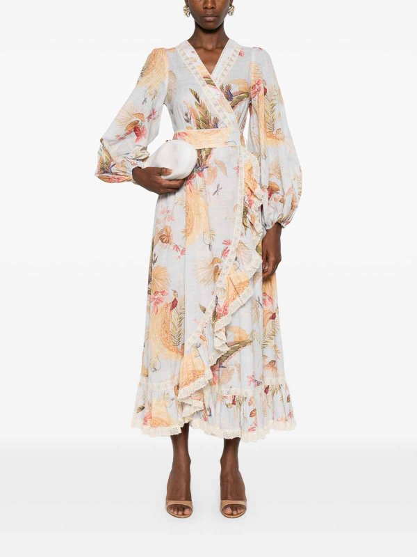 The Best Shops ZIMMERMANN: maxi dresses - Ascension Printed Midi Dress