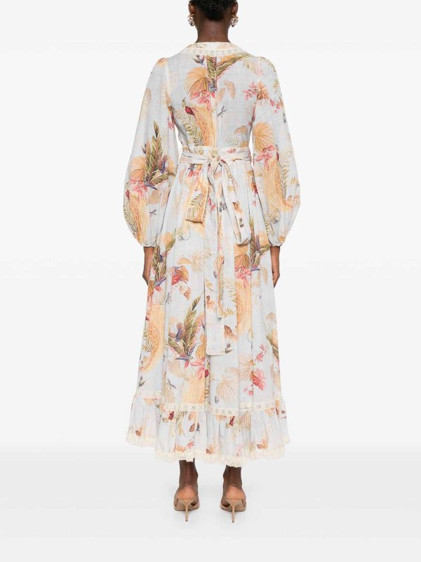 Ascension Printed Midi Dress shop online: ZIMMERMANN