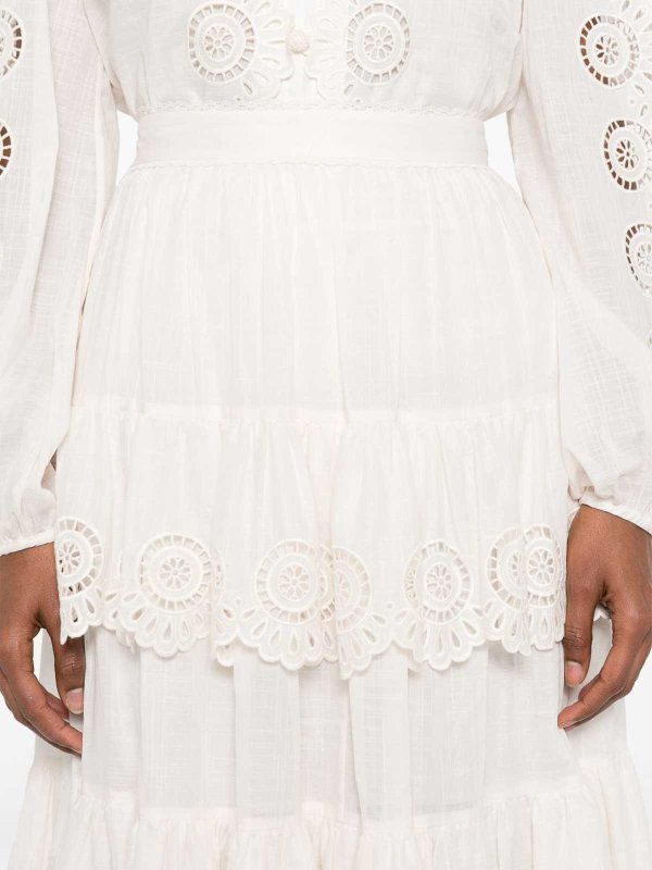 The Best Shops ZIMMERMANN: Jupes midi et au genou - Jupe Midi - Blanc