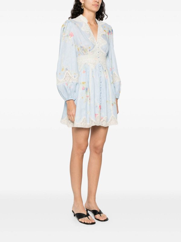The Best Shops ZIMMERMANN: short dresses - Lucky Linen Mini Dress