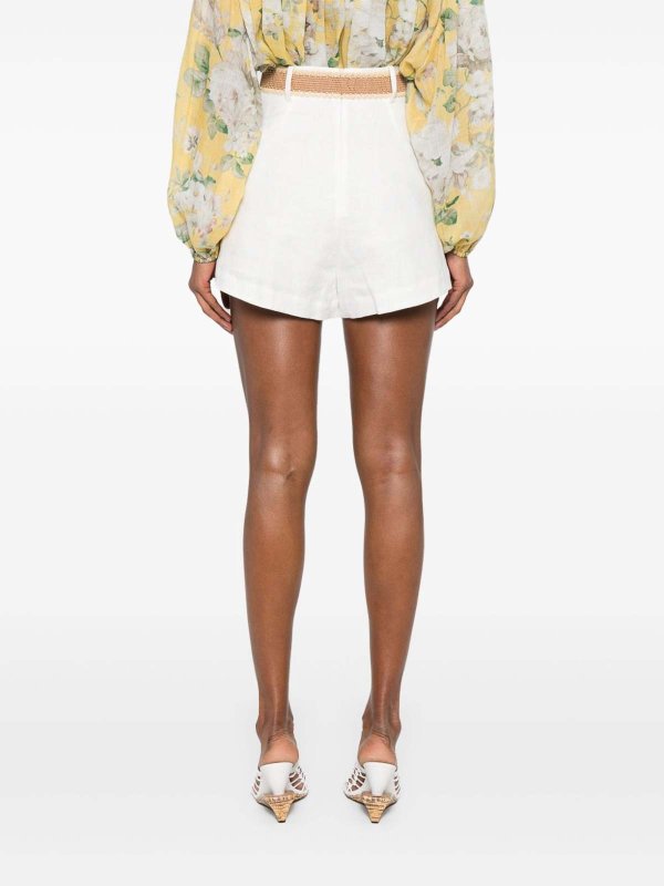 Short - Blanc shop online: ZIMMERMANN