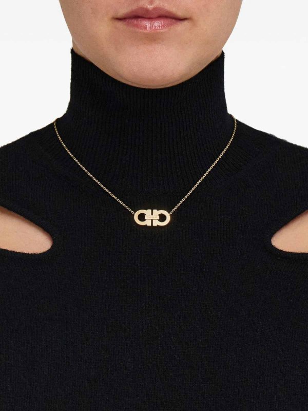 SALVATORE FERRAGAMO: Necklaces & Chokers online - 2 Ganci Crystal Necklace