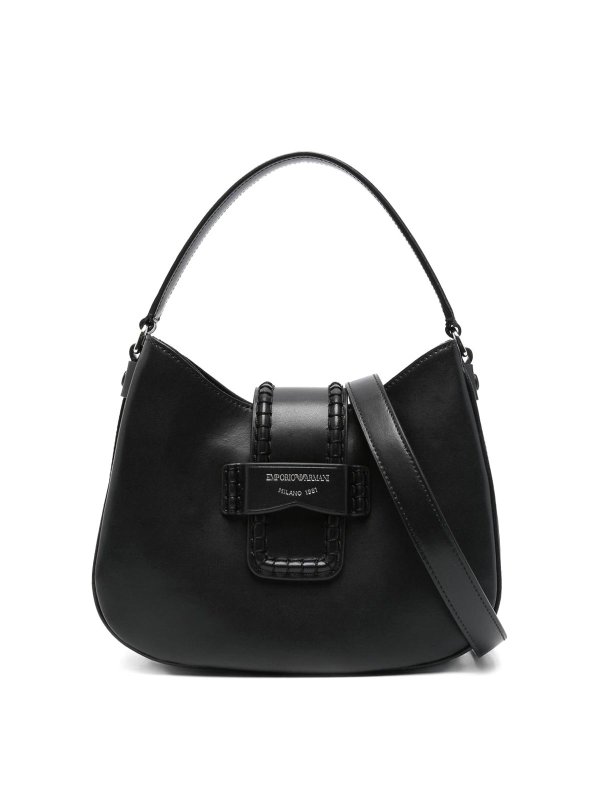 EMPORIO ARMANI: cross body bags - Small Leather Shoulder Bag