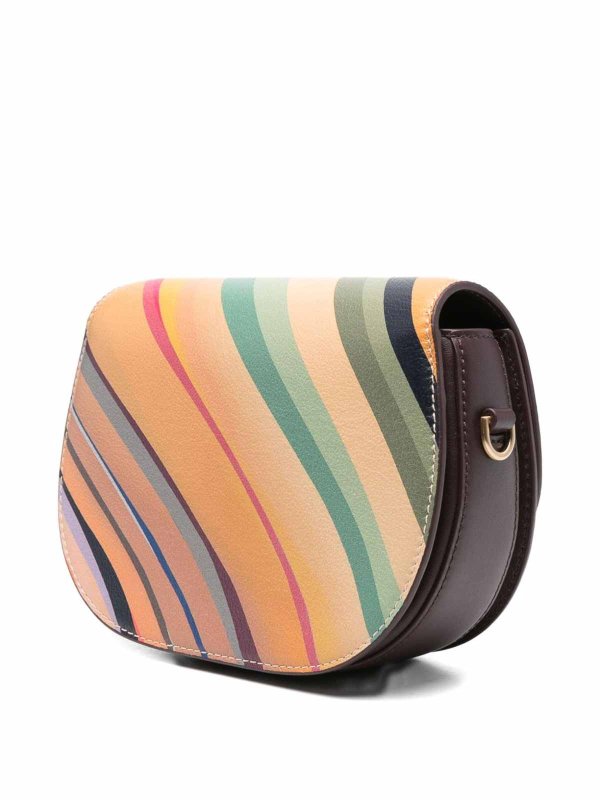 Swirl Leather Crossbody Bag shop online: PAUL SMITH