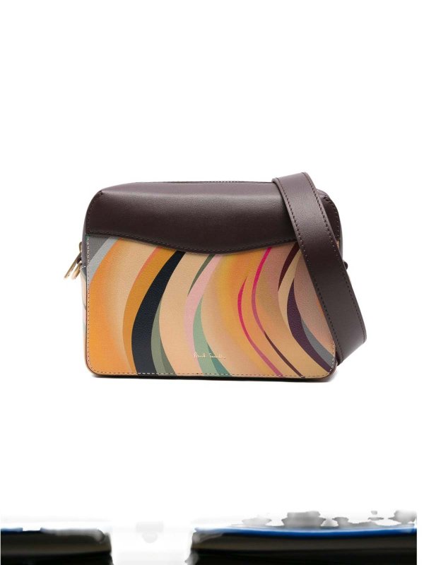 Swirl Leather Crossbody Bag shop online: PAUL SMITH