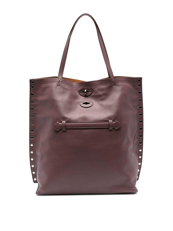 ZANELLATO: cross body bags - Aspasso Saeta Medium Leather Tote Bag