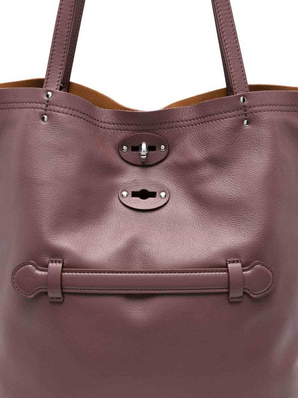 ZANELLATO: cross body bags online - Aspasso Saeta Medium Leather Tote Bag