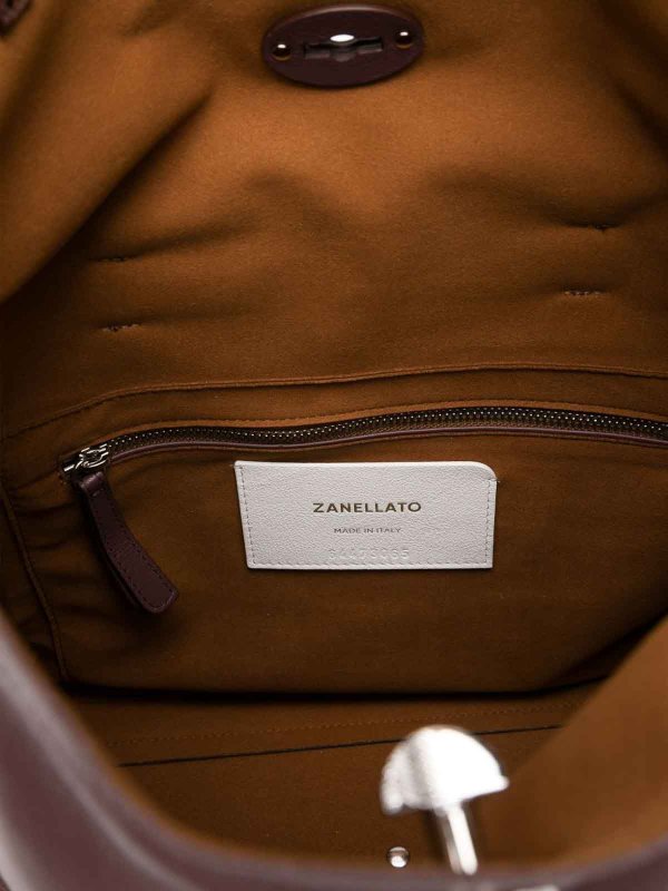 The Best Shops ZANELLATO: cross body bags - Aspasso Saeta Medium Leather Tote Bag