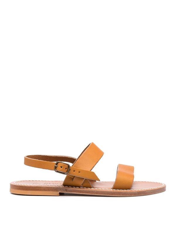 K JACQUES ST TROPEZ: sandals - Barigoule Leather Sandals