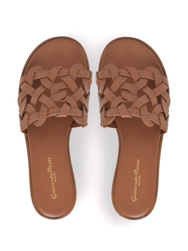 The Best Shops Gianvito Rossi: フラットシューズ - フラットシューズ - ブラウン