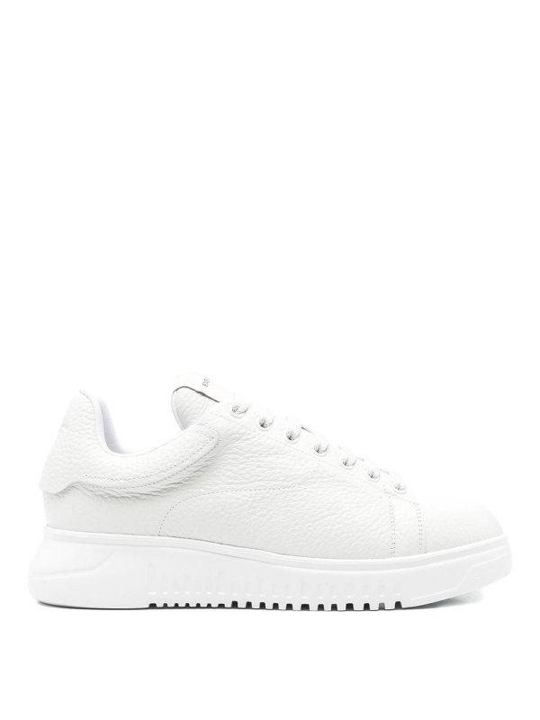 EMPORIO ARMANI: Chaussures de sport - Baskets - Blanc