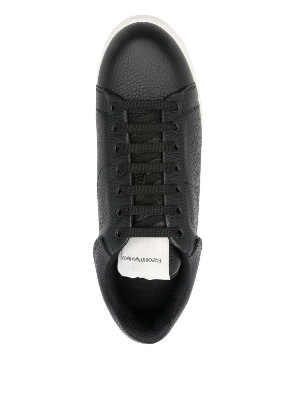 The Best Shops EMPORIO ARMANI: trainers - Leather Sneakers