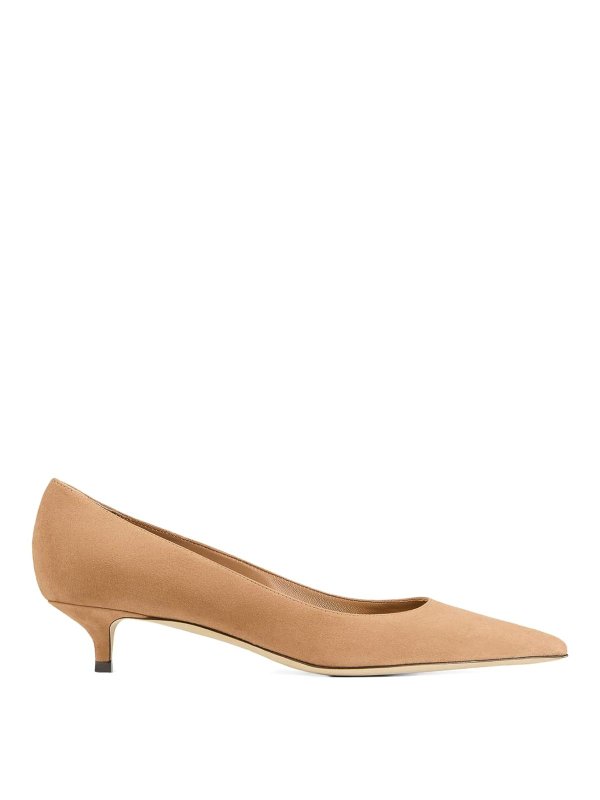 JIMMY CHOO: court shoes - Amelia Suede Leather Pumps
