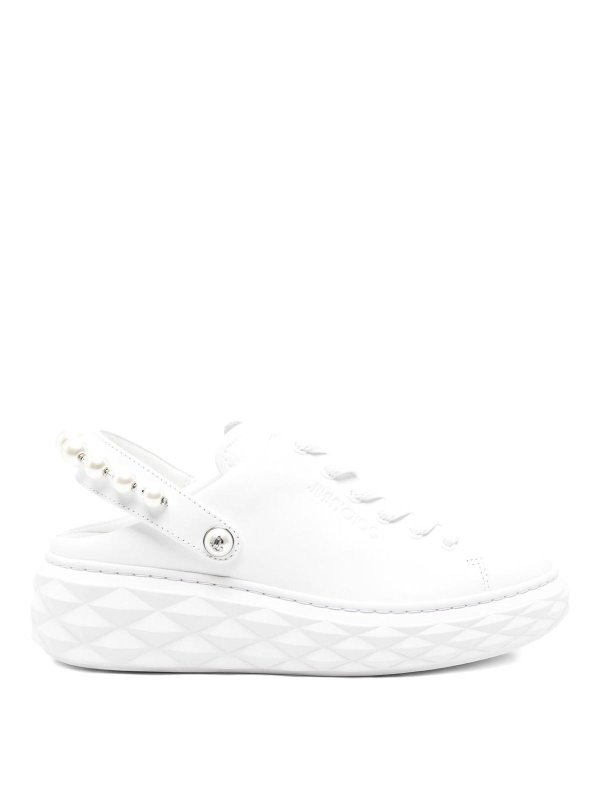 JIMMY CHOO: Mocassins & Chaussures bateau - Mocassins - Blanc