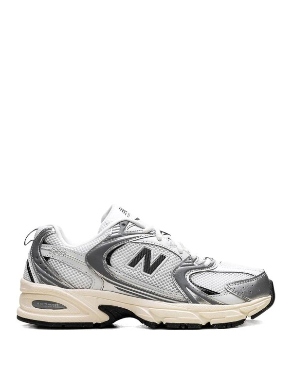 NEW BALANCE: Chaussures de sport - Baskets - Argent