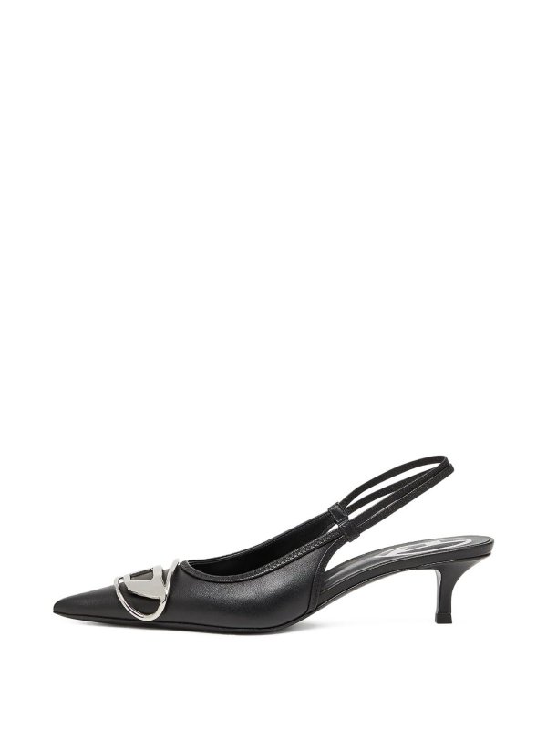 The Best Shops DIESEL: court shoes - Venus Leather Slingback Pumps