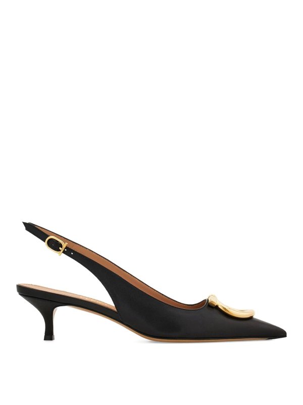 SALVATORE FERRAGAMO: scarpe décolleté - Pompe in pelle slingback