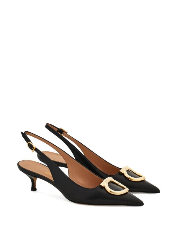 SALVATORE FERRAGAMO: scarpe décolleté online - Pompe in pelle slingback