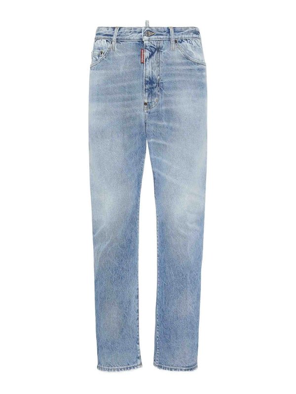 DSQUARED2: Jeans évasés - Jean Bootcut - Délavé