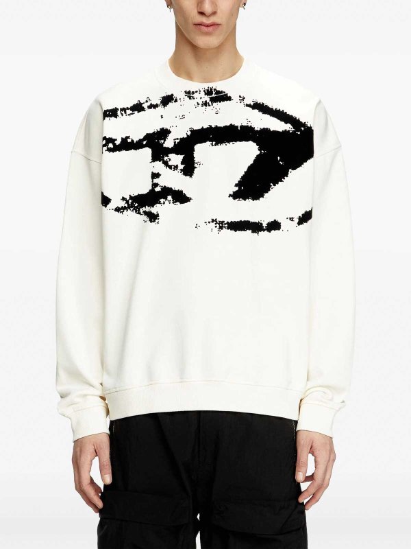 DIESEL: Sweatshirts und Pullover online - Sweatshirt - Weiß