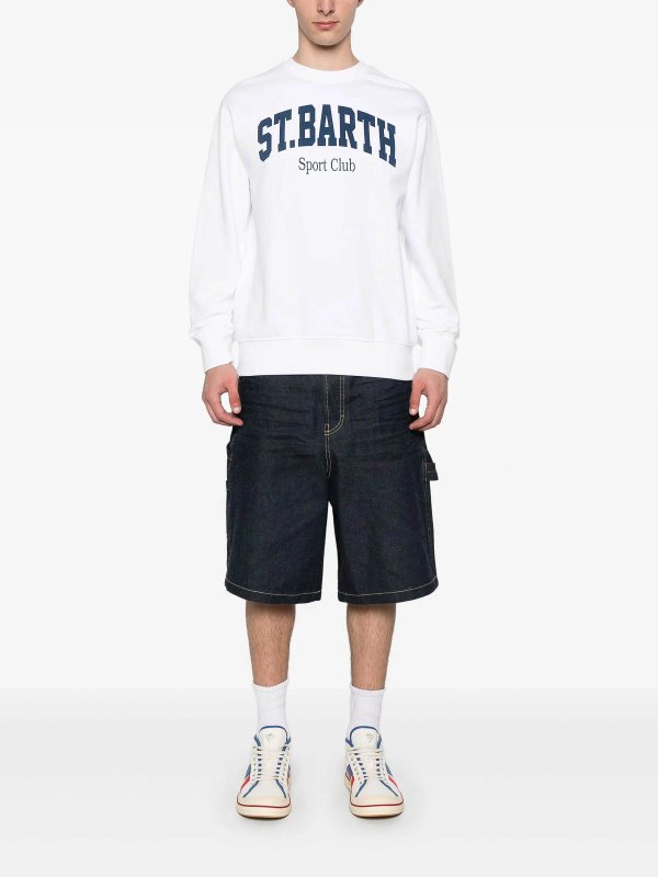 Cotton Sweatshirt With Print shop online: MC2 SAINT BARTH