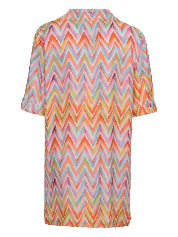 The Best Shops MISSONI: Knielange Kleider - Knielanges Kleid - Blau