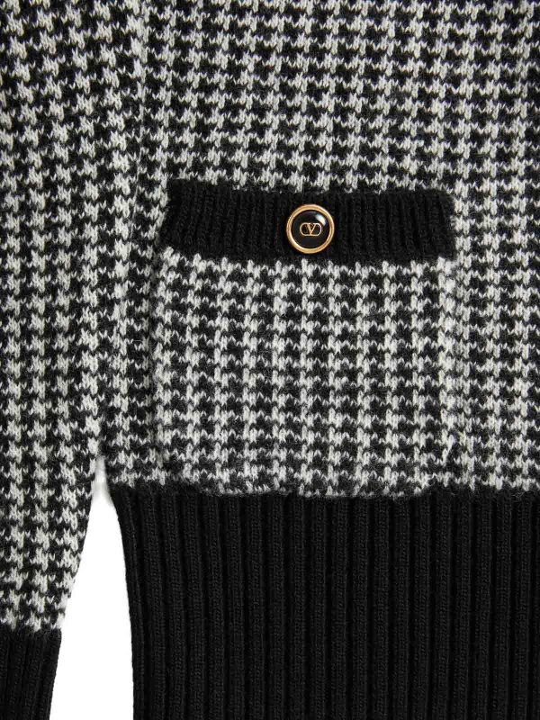 The Best Shops VALENTINO GARAVANI: Strickpullover mit Rundhalsausschnitt - Rundhalspullover - Schwarz