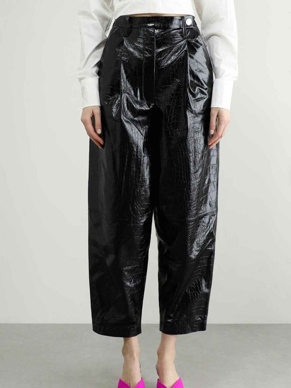 Pantalons En Cuir - Noir shop online: REMAIN Birger Christensen