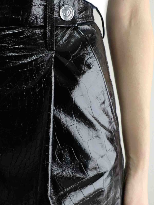 The Best Shops REMAIN Birger Christensen: Pantalons En Cuir - Noir