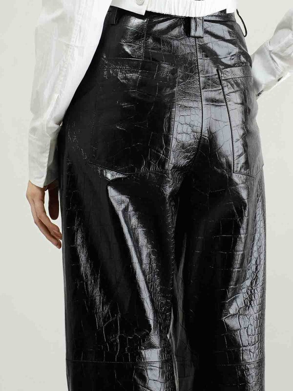 Pantalons en cuir shop online Pantalons En Cuir - Noir