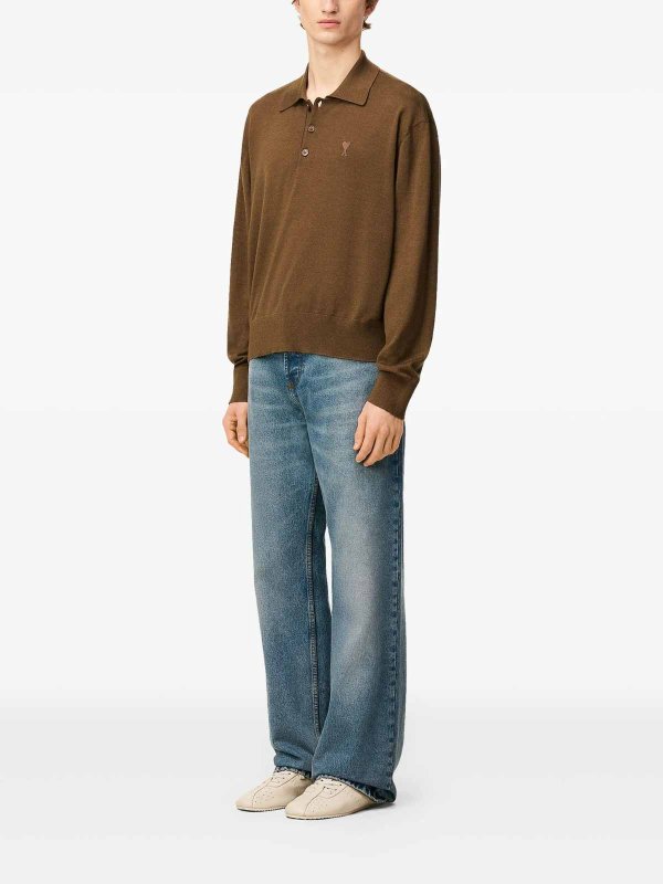 AMI PARIS: polo shirts online - Ami De Coeur Polo Shirt