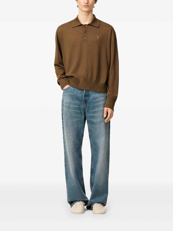 The Best Shops AMI PARIS: polo shirts - Ami De Coeur Polo Shirt