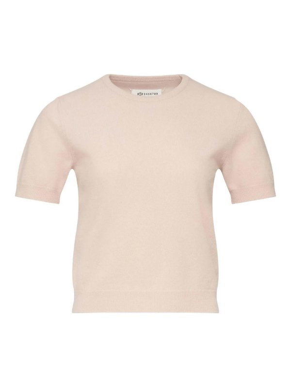Maison Margiela: t-shirts - Knitted T-Shirt