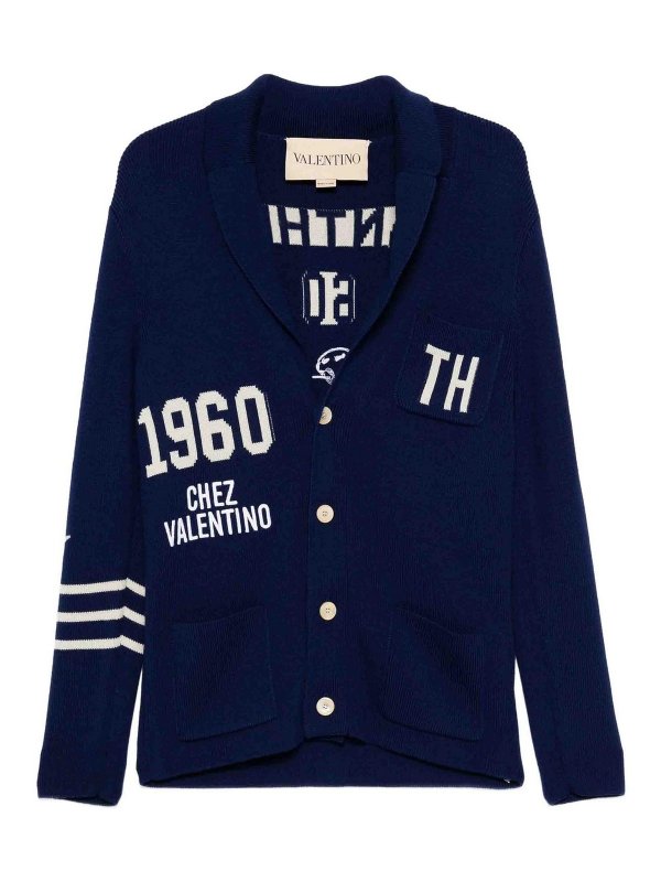 VALENTINO GARAVANI: Cardigans - Cardigan - Blau