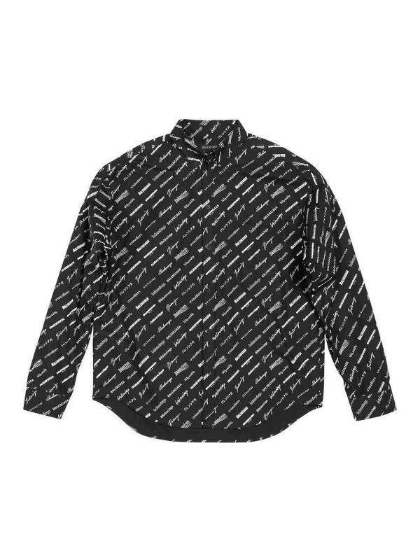 BALENCIAGA: シャツ - シャツ - ダークブルー