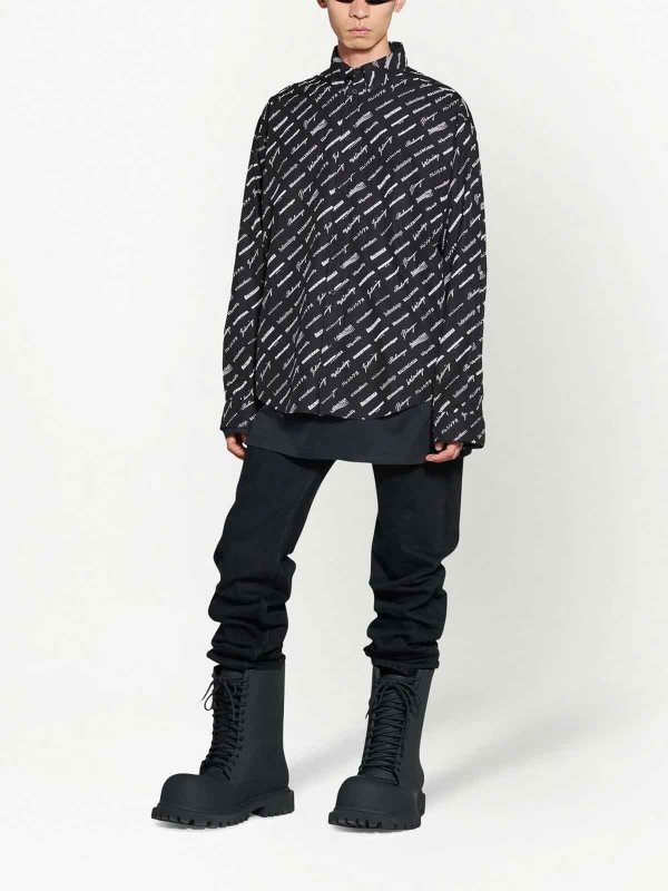 BALENCIAGA: シャツ online - シャツ - ダークブルー