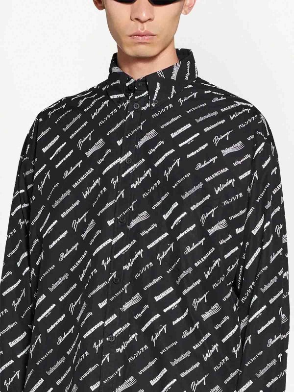 The Best Shops BALENCIAGA: シャツ - シャツ - ダークブルー