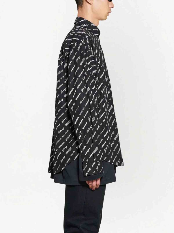 シャツ - ダークブルー shop online: BALENCIAGA